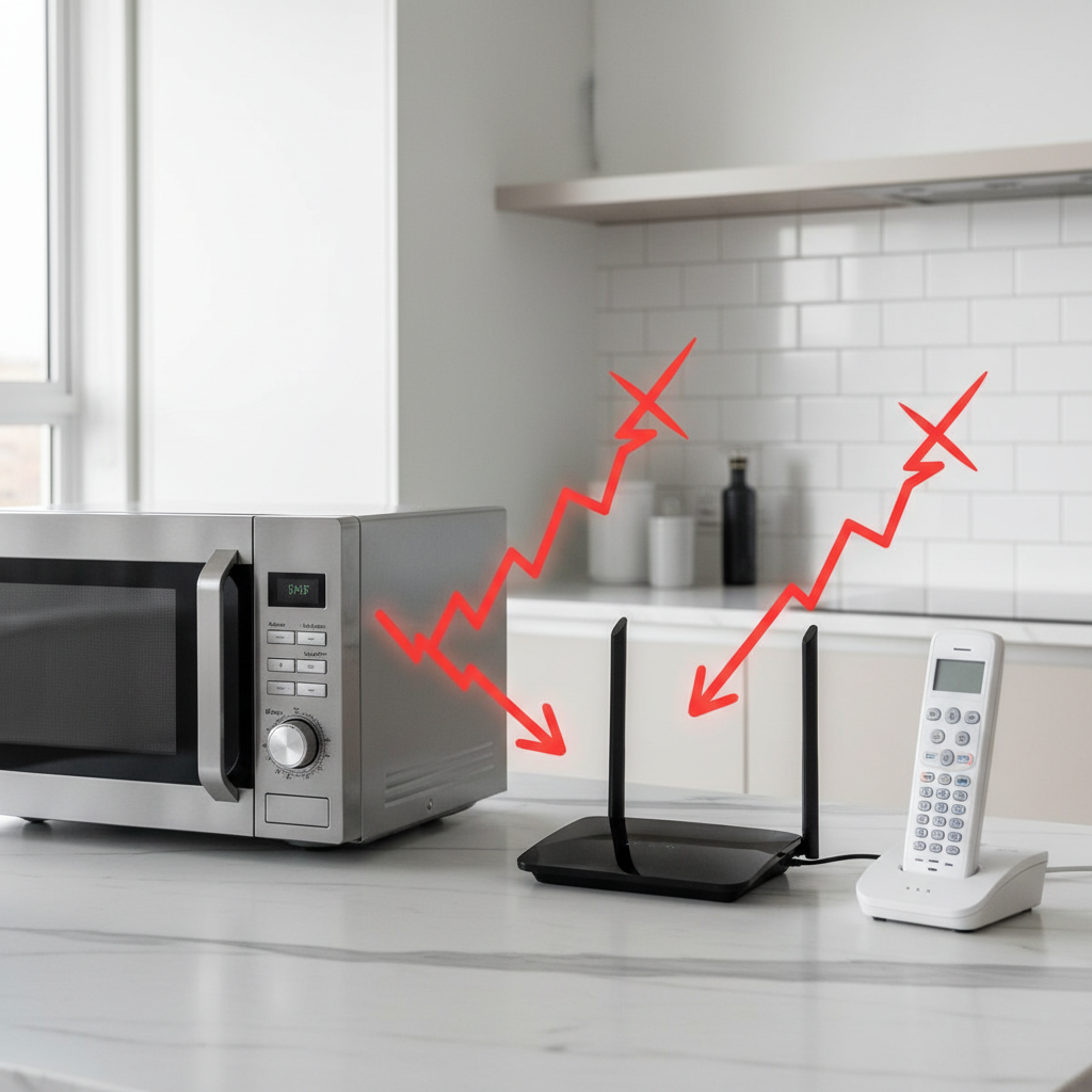 Micro-ondas, telefones sem fio e mais: os aparelhos que mais atrapalham seu Wi‑Fi doméstico