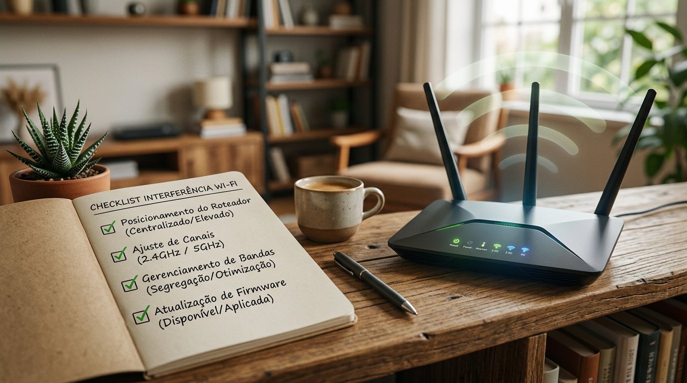 Checklist completo para eliminar interferência de Wi‑Fi em casa