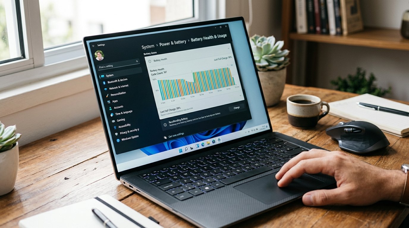 Bateria do Notebook Acabando Rápido? Recupere Ciclos no Windows 11