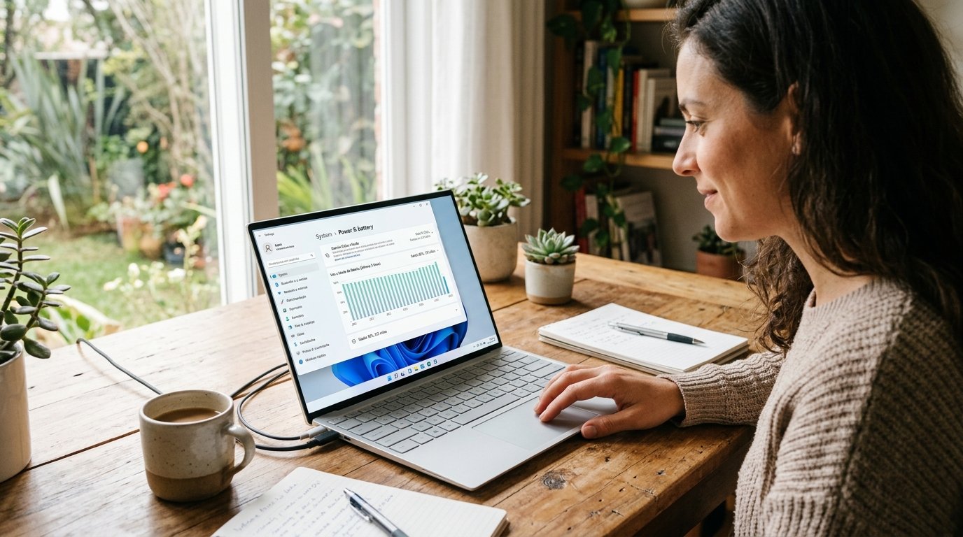 Como fazer a bateria do notebook durar mais de 3 anos no Windows 11