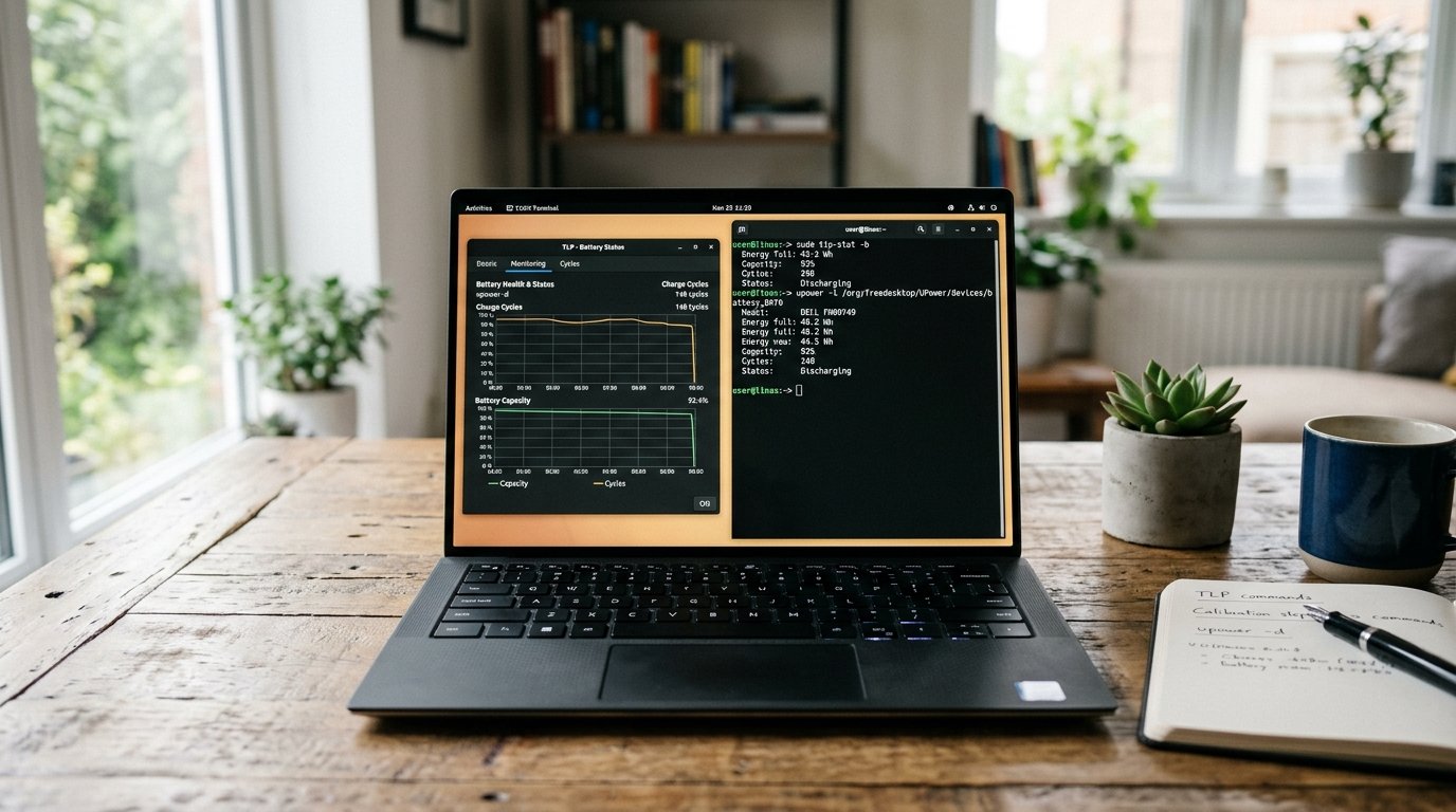Como calibrar a bateria do notebook no Linux com TLP e upower