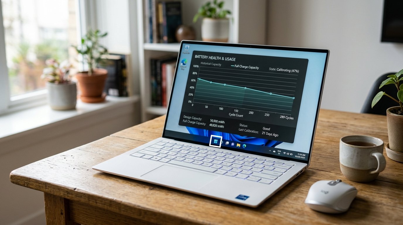 Como calibrar a bateria do notebook Dell, Lenovo e Acer no Windows 11