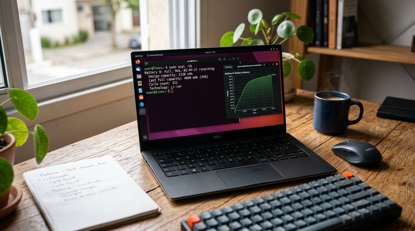 Como Calibrar a Bateria do Notebook no Linux: Guia Dell, Lenovo e Acer