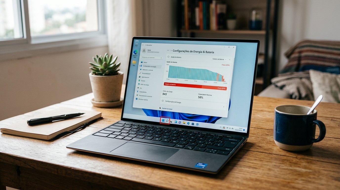 Bateria viciada no Windows 11? Veja se vale calibrar ou trocar